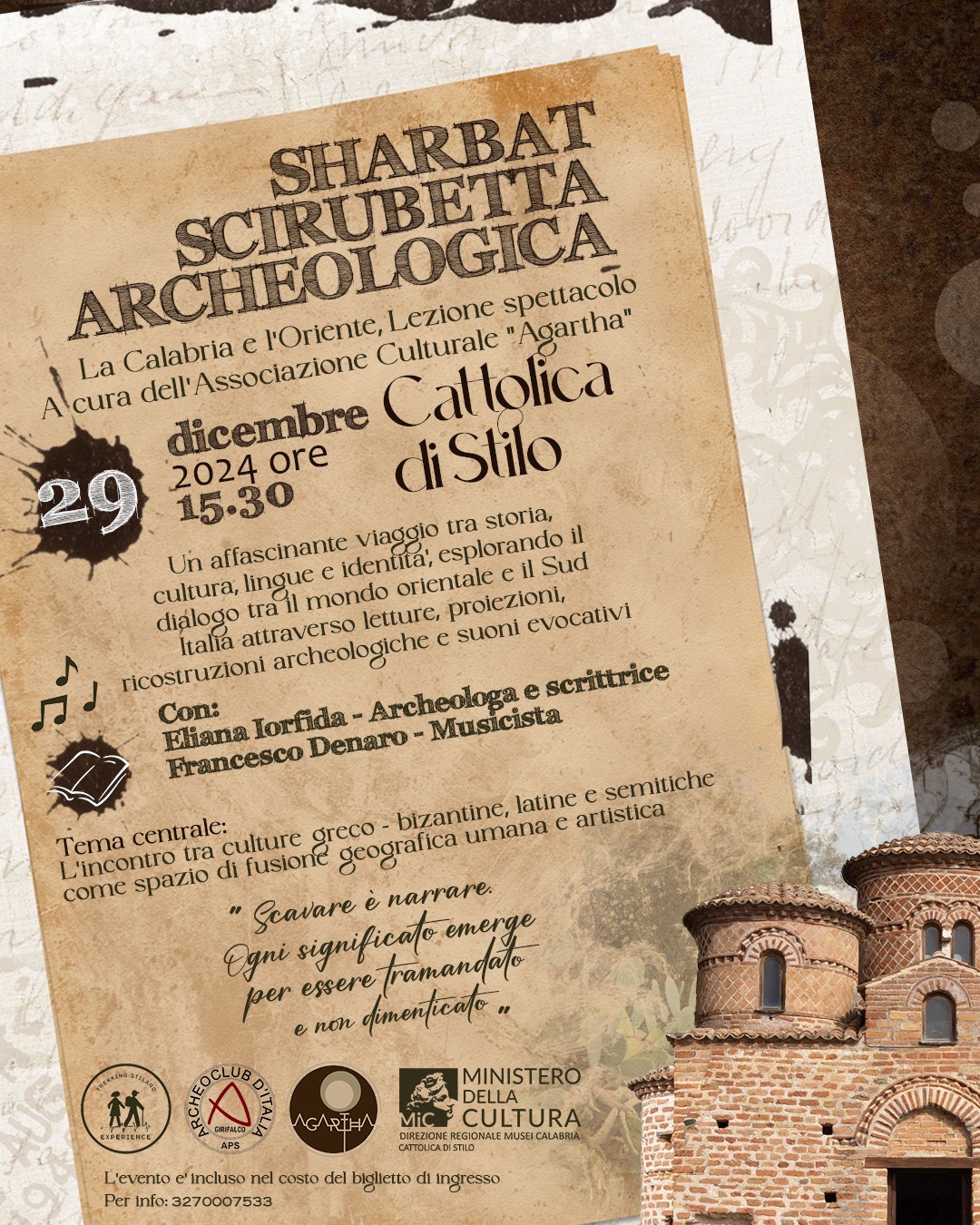 SHARBAT. Scirubetta archeologica- La Calabria e l’Oriente